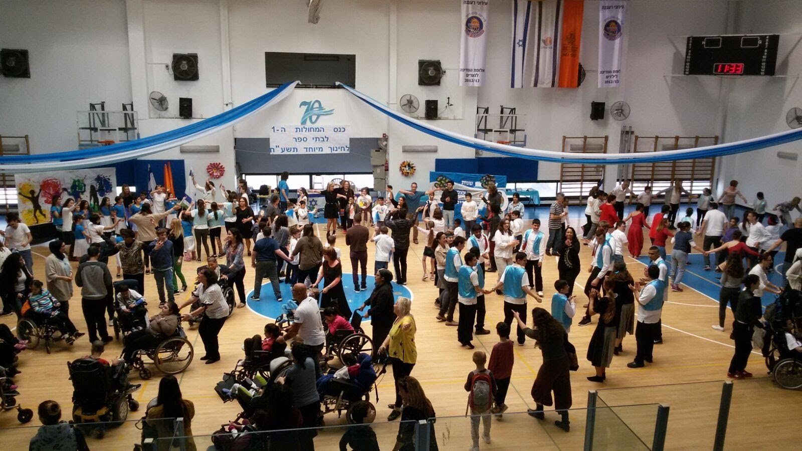Mass dance — a giant circle of all the participants