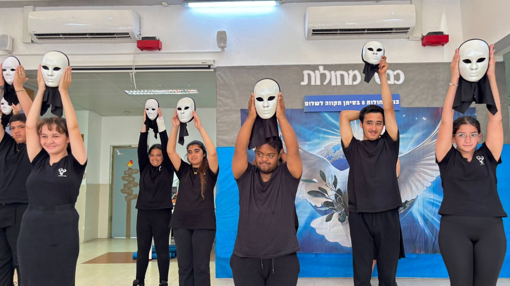 A performance on the theme of hope for peace